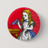 Alice im Wunderland Button (Vorderseite)