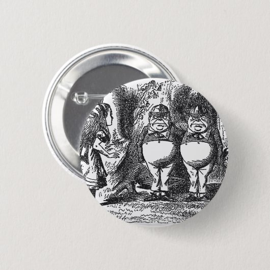 Alice im Wunderland Button (Vorne & Hinten)
