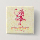 Alice im Wunderland Button (Vorderseite)