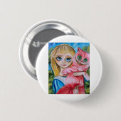 ALICE IM WUNDERLAND BUTTON (Vorne & Hinten)