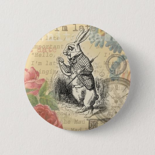 Alice im Wunderland Button (Vorderseite)