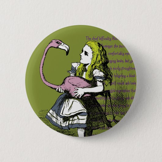 Alice im Wunderland Button (Vorderseite)