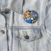 Alice im Wunderland-Button Button (Beispiel)