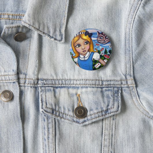 Alice im Wunderland-Button Button (Beispiel)