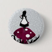 Alice im Wunderland-Button-Knopf Button (Vorderseite)