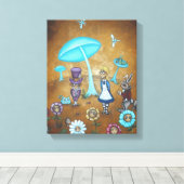Alice im Wunderland Canvas Print - In Wonder Leinwanddruck (Insitu (Holzboden))