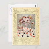 Alice im Wunderland Card Battle Postkarte (Vorne/Hinten)