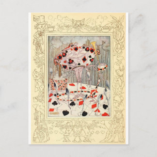 Alice im Wunderland Card Battle Postkarte