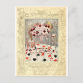 Alice im Wunderland Card Battle Postkarte (Vorderseite)