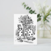 Alice im Wunderland Card Soldiers Postkarte (Stehend Vorderseite)