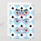 Alice im Wunderland Cardback Einladung (Vorne/Hinten)