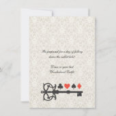 Alice im Wunderland Cards Tee Party Geburtstag Einladung (Rückseite)