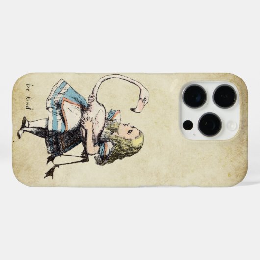 Alice im Wunderland Case-Mate iPhone Hülle (Rückseite (Horizontal))