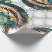 Alice im Wunderland Cat Wedding Theme Geschenkpapier (Ecke)