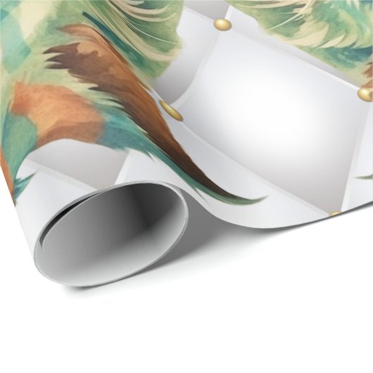 Alice im Wunderland Cat Wedding Theme Geschenkpapier (Rolleneckpunkt)