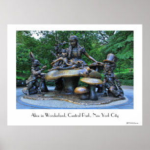 Alice im Wunderland - Central Park NYC Poster