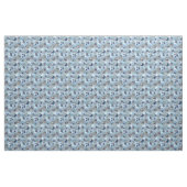 Alice im Wunderland-Charaktere auf Blau und Silber Stoff (Fat Quarter (45,7 x 55,9 cm))