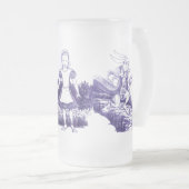 Alice im Wunderland-Charakteregroße Tasse/Stein Mattglas Bierglas (VorderseiteRechts)