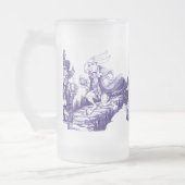 Alice im Wunderland-Charakteregroße Tasse/Stein Mattglas Bierglas (Links)