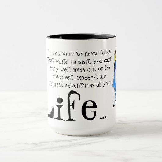 Alice im Wunderland (Cherie Roe Dirksen) Tasse (Zentrum)