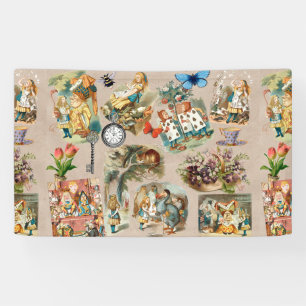 Alice im Wunderland Cheshire Cat Characters Banner