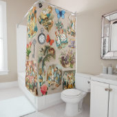 Alice im Wunderland Cheshire Cat Characters Duschvorhang (Beispiel)