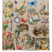 Alice im Wunderland Cheshire Cat Characters Duschvorhang (Vorderseite)