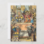 Alice im Wunderland Cheshire Cat Characters Einladung (Rückseite)