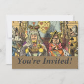 Alice im Wunderland Cheshire Cat Characters Einladung (Vorderseite)