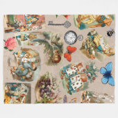 Alice im Wunderland Cheshire Cat Characters Fleecedecke (Vorderseite (Horizontal))