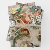 Alice im Wunderland Cheshire Cat Characters Geschenkpapier Set (Beispiel)