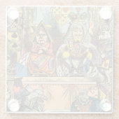 Alice im Wunderland Cheshire Cat Characters Glasuntersetzer (Rückseite)