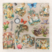 Alice im Wunderland Cheshire Cat Characters Glasuntersetzer (Vorderseite)