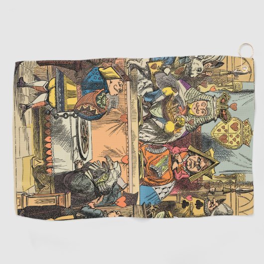 Alice im Wunderland Cheshire Cat Characters Golfhandtuch (Horizontal)