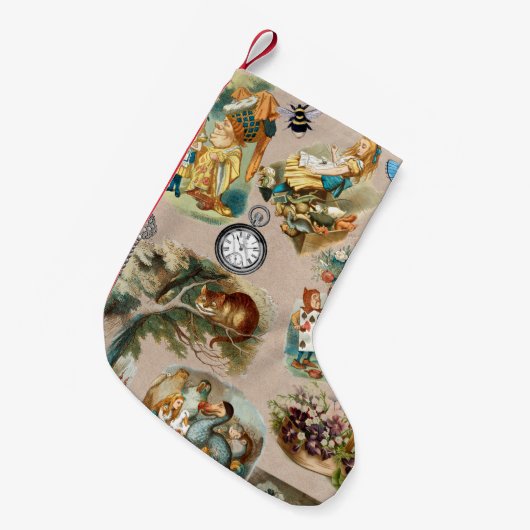 Alice im Wunderland Cheshire Cat Characters Kleiner Weihnachtsstrumpf (Vorderansicht (hängend))