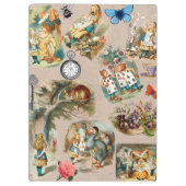 Alice im Wunderland Cheshire Cat Characters Klemmbrett (Rückseite)