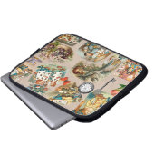 Alice im Wunderland Cheshire Cat Characters Laptopschutzhülle (Vorne Knopf)