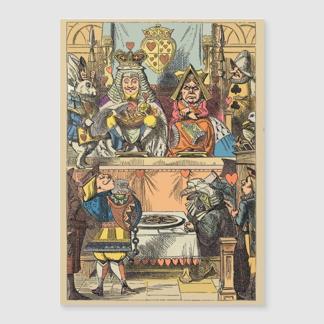 Alice im Wunderland Cheshire Cat Characters Magnetkarte (Vorderseite)