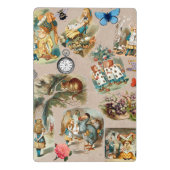 Alice im Wunderland Cheshire Cat Characters Mini Klemmbrett (Rückseite)