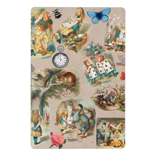 Alice im Wunderland Cheshire Cat Characters Mini Klemmbrett (Rückseite)