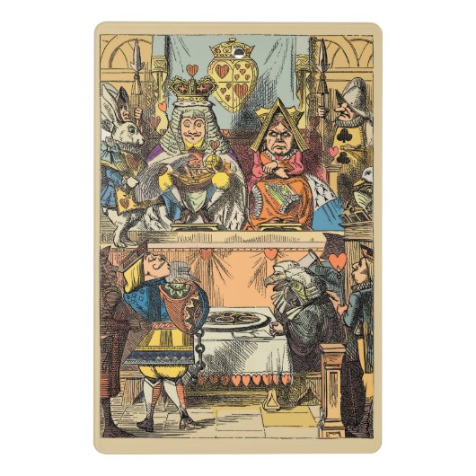 Alice im Wunderland Cheshire Cat Characters Mini Klemmbrett (Rückseite)