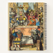 Alice im Wunderland Cheshire Cat Characters Notizblock (Rückseite)