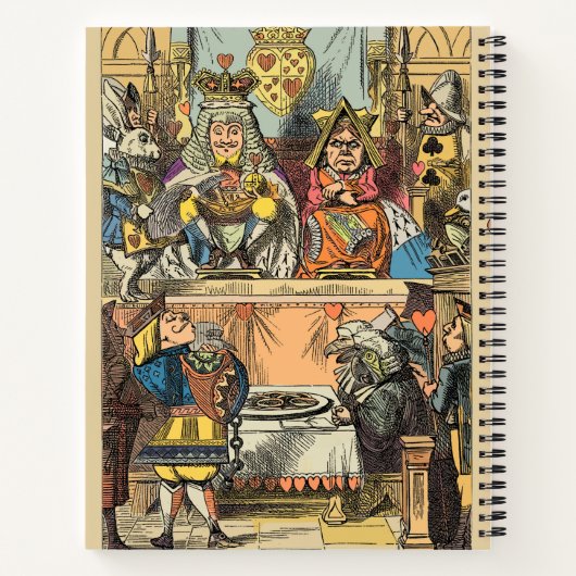 Alice im Wunderland Cheshire Cat Characters Notizblock (Rückseite)