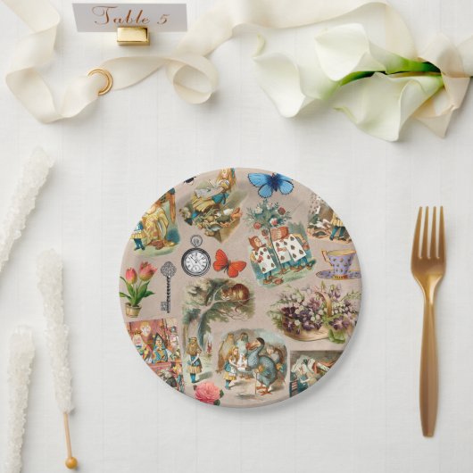 Alice im Wunderland Cheshire Cat Characters Pappteller (Hochzeit)