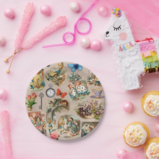 Alice im Wunderland Cheshire Cat Characters Pappteller (Party)