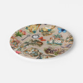 Alice im Wunderland Cheshire Cat Characters Pappteller (Schrägansicht)