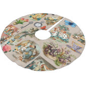 Alice im Wunderland Cheshire Cat Characters Polyester Weihnachtsbaumdecke (Schrägansicht)