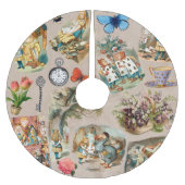 Alice im Wunderland Cheshire Cat Characters Polyester Weihnachtsbaumdecke (Vorderseite)