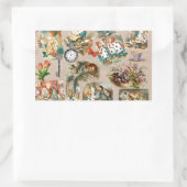 Alice im Wunderland Cheshire Cat Characters Rechteckiger Aufkleber (Tasche)