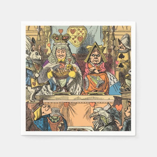 Alice im Wunderland Cheshire Cat Characters Serviette (Vorderseite)